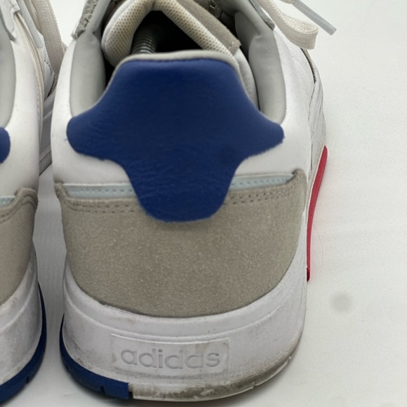 Adidas “Neo Courtmaster” White Gray Leather  Cloudfoam Men’s SZ: 11.5 # FW9359 - Picture 12 of 16